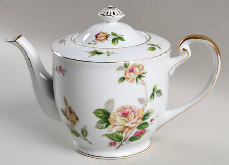 Golden Rose Teapot & Lid