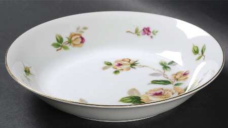 Golden Rose Coupe Soup Bowl