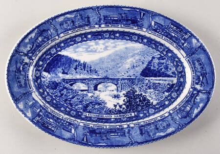 Centenary Colonial (Baltimore and Ohio) 11" Oval Serving Platter