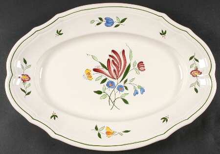 Tulipe 16" Oval Serving Platter
