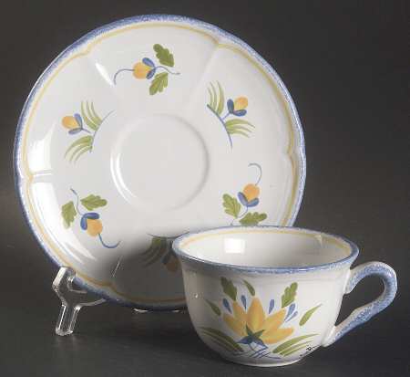 Annecy Flat Cup & Saucer Set