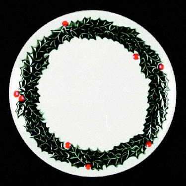 White Holly Snack Plate