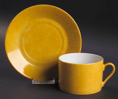 Mouchete Yellow Breakfast Cup & Saucer Set