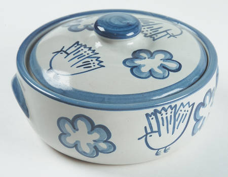 Coo Coo Bird 1 Qt Round Covered Casserole