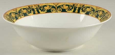 Valetta Green 9" Round Vegetable Bowl