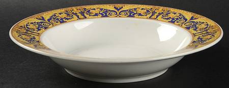 Valetta Blue Rim Soup Bowl