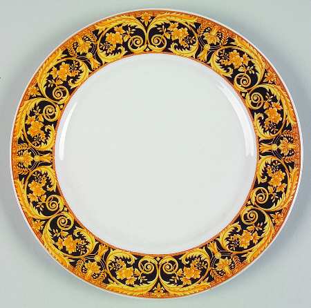 Valetta Black Salad Plate
