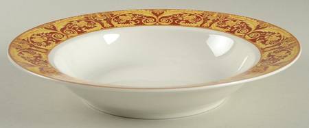 Valetta Red Rim Soup Bowl