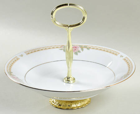 Melody 6"-7" Handled Footed Nut Dish HC