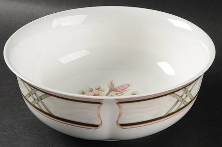 Simply Tulips Verdegris 8" Round Vegetable Bowl