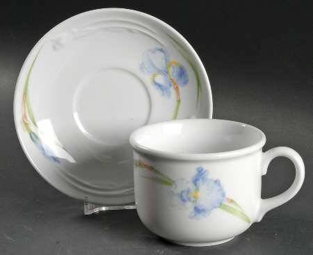 Flower Market Flat Cup & Saucer Set