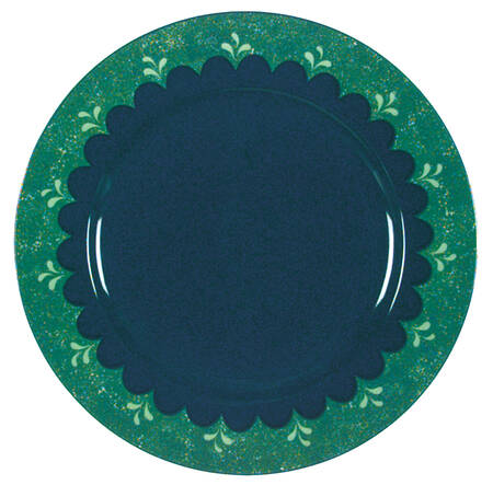 Bedazzle Emerald Salad Plate