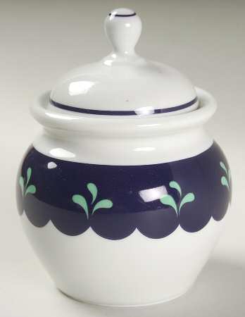 Bedazzle Emerald Sugar Bowl & Lid