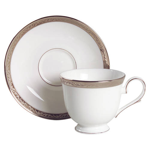 Landmark Platinum Footed Cup & Saucer Set
