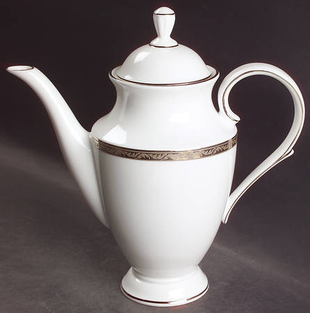 Landmark Platinum Coffee Pot & Lid