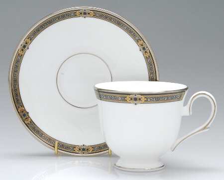 Vintage Jewel Footed Cup & Saucer Set