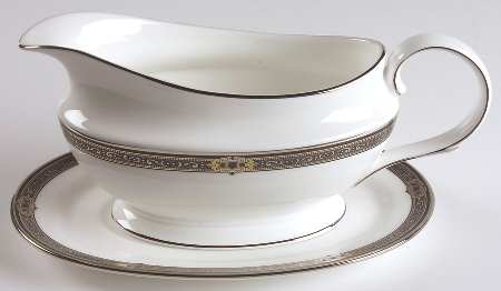 Vintage Jewel Gravy Boat & Underplate