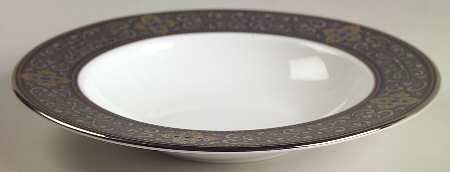 Vintage Jewel Rim Soup Bowl