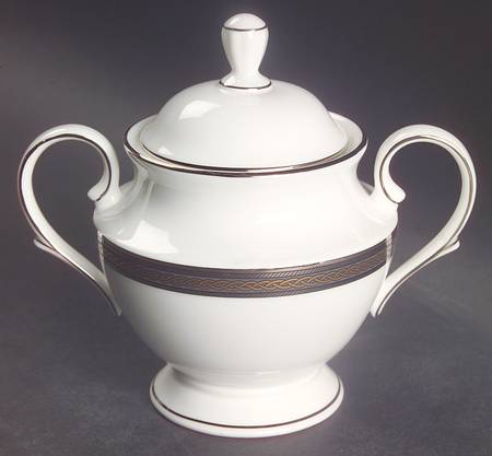 Braided Elegance Sugar Bowl & Lid