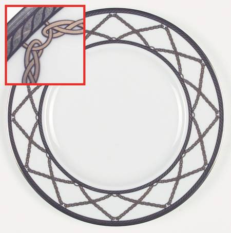 Braided Elegance Accent Luncheon Plate