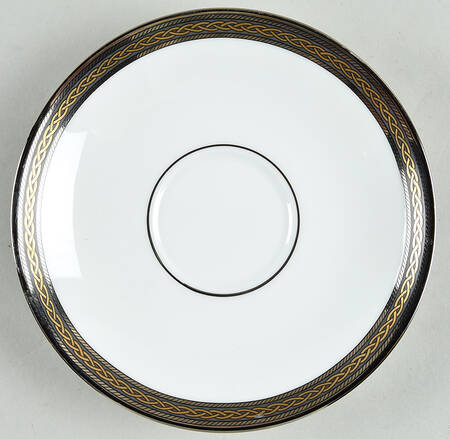 Braided Elegance Saucer for Footed Cup
