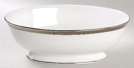 Braided Elegance 9" Oval Vegetable Bowl