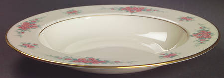 Petite Rose Large Rim Soup Bowl