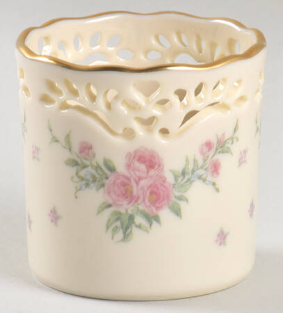 Petite Rose Small Pierced Votive Candleholder