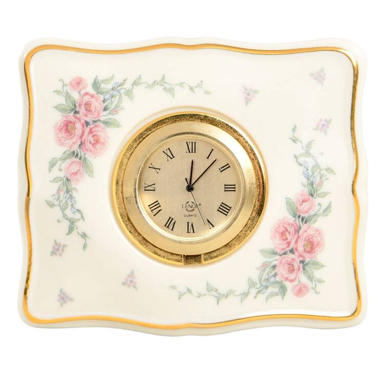 Petite Rose Quartz Clock by Lenox
