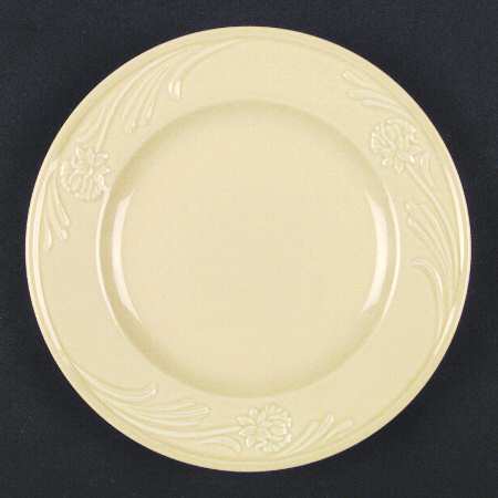 Poppies Rainbow Yellow Salad Plate