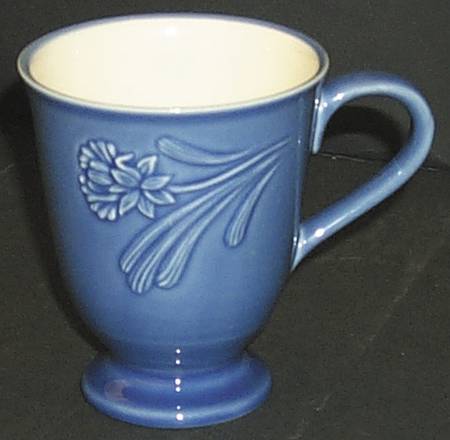 Poppies Rainbow Blue Mug