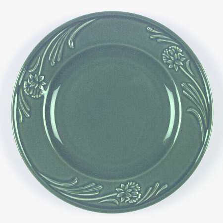Poppies Rainbow Green Salad Plate