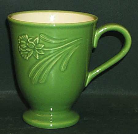 Poppies Rainbow Green Mug