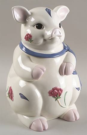 Poppies Barnyard Cookie Jar & Lid #2
