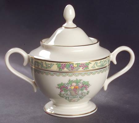 Spring Bounty 1999 Shape Sugar Bowl & Lid