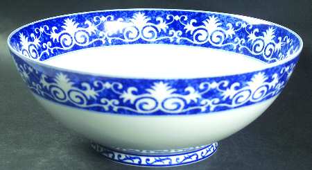 Festival Blue 9" Salad Serving Bowl