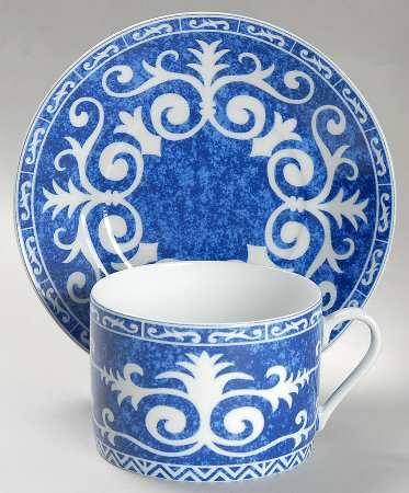 Festival Blue Breakfast Cup & Saucer Set