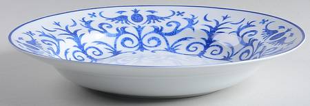 Festival Blue 11" Deep Round Platter