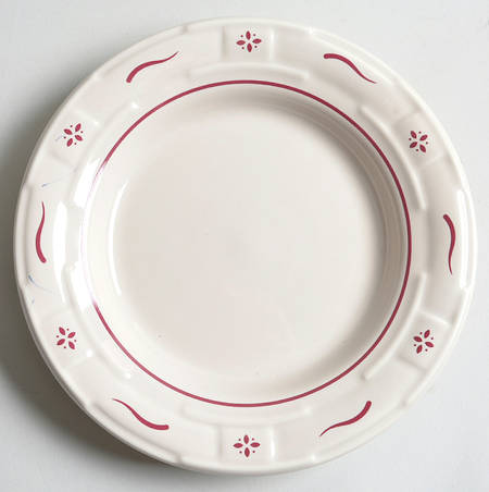 Woven Traditions Red Bread & Butter Plate by Longaberger
