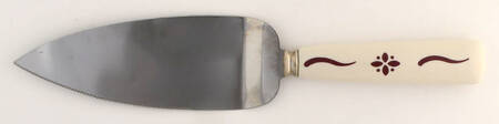 Woven Traditions Red Pie & Cake Server with Stainless Blade