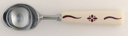 Woven Traditions Red Ceramic Handled Ice Cream Scoop