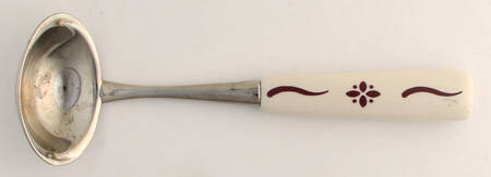 Woven Traditions Red Gravy Ladle Solid Piece