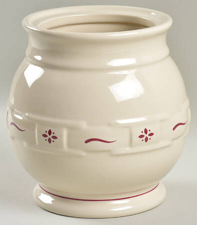 Woven Traditions Red Large Canister No Lid