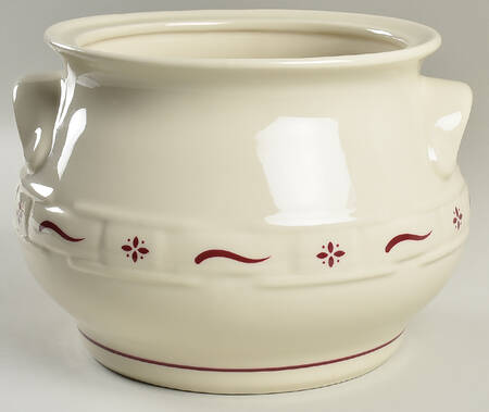 Woven Traditions Red Tureen No Lid