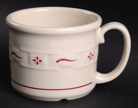 Woven Traditions Red Soup Mug