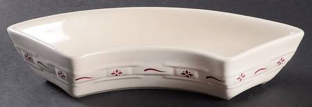 Woven Traditions Red Crescent Bowl by Longaberger