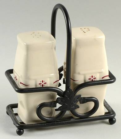 Woven Traditions Red Salt & Pepper w/Metal Stand (SAPM2)
