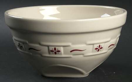 Woven Traditions Red 9" Mixing Bowl