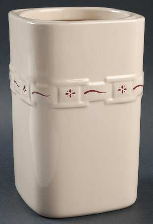 Woven Traditions Red Large Square Canister No Lid