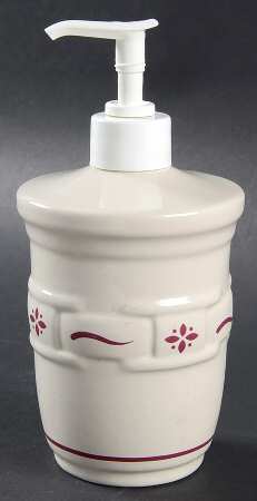 Woven Traditions Red Lotion Dispenser by Longaberger
